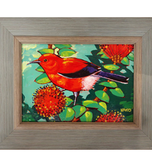 Gary Kato ʻApapane – Original Acrylic Painting by Gary Kato (5×7)