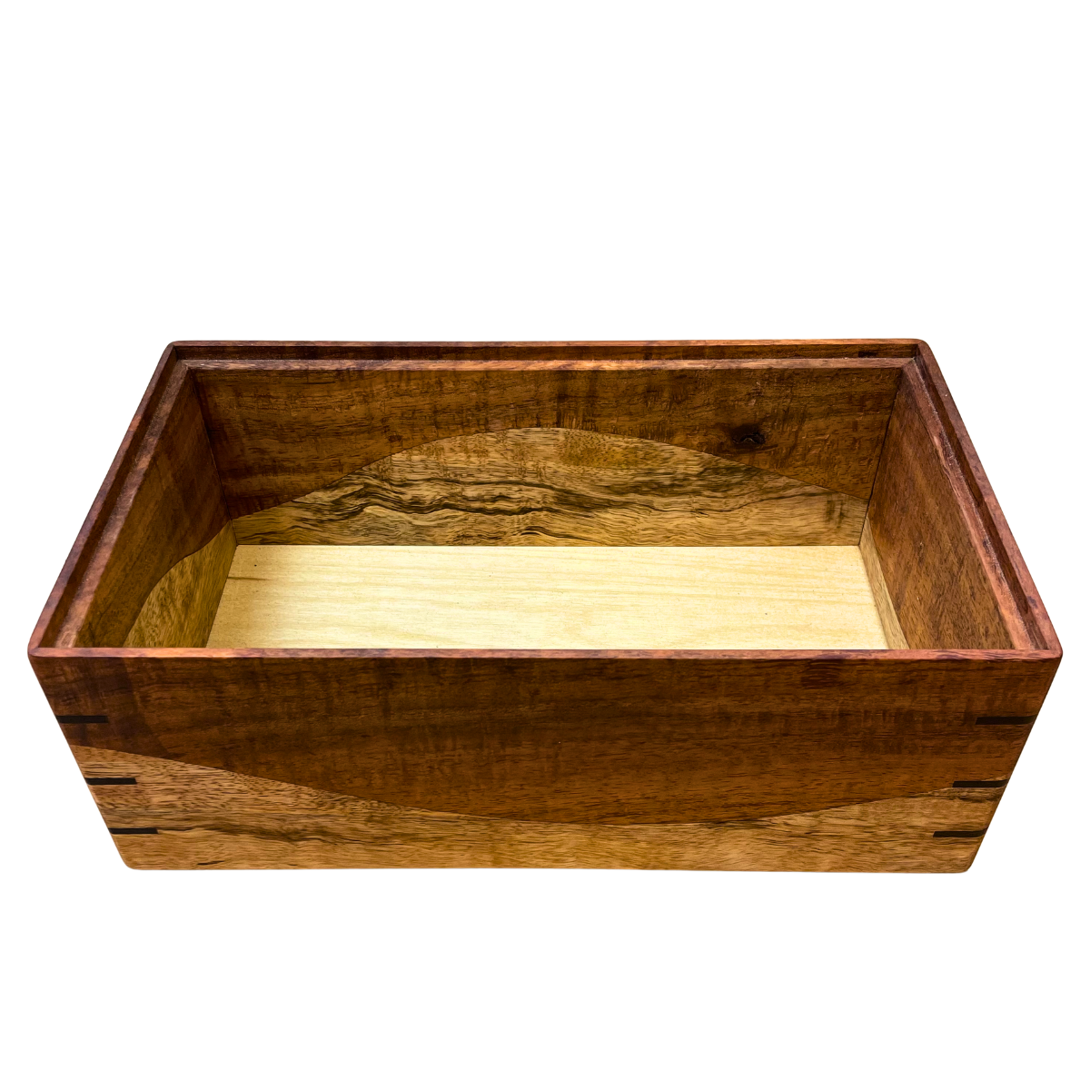 Edward MacNaughton Handmade Koa Box with Mango Bands by Edward MacNaughton