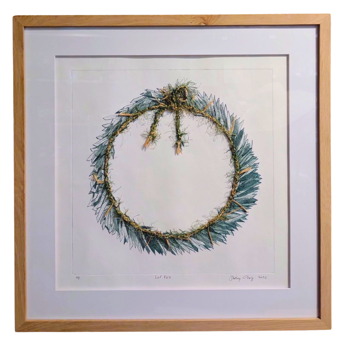 Paiko Ridge Studio Lei Poʻo Artist Proof by Shelly Choy