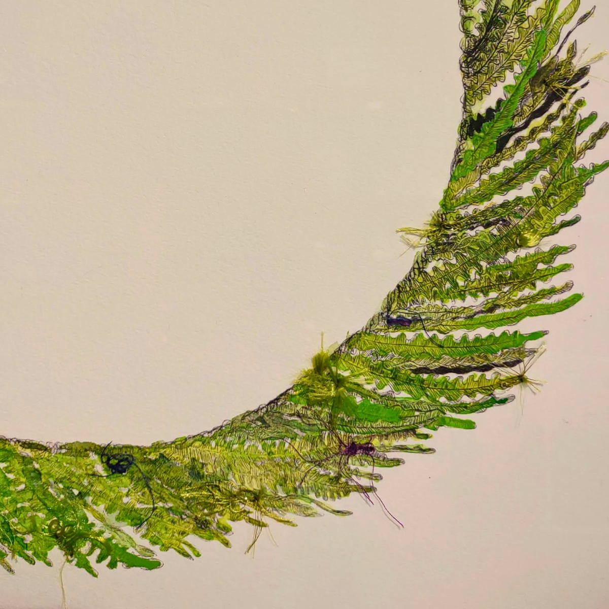 Paiko Ridge Studio Hāpuʻu Fern Lei Poʻo Artist Proof by Shelly Choy