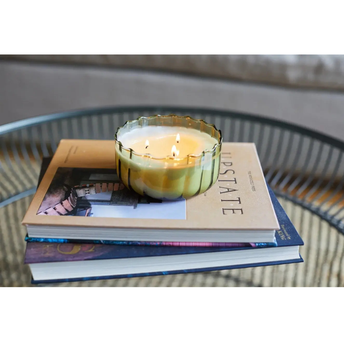 Paddywax Secret Garden Candle in Green Glass Vessel-12 oz.