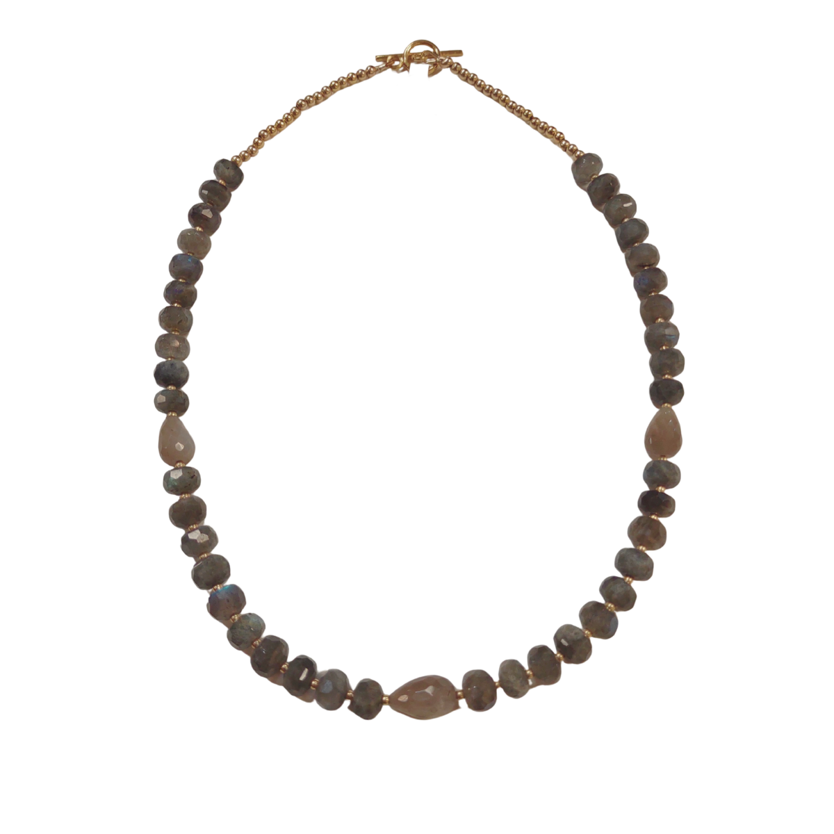 Magnolia Designs 17" Labradorite Necklace – Handmade Gold Fill Jewelry from Hawai‘i