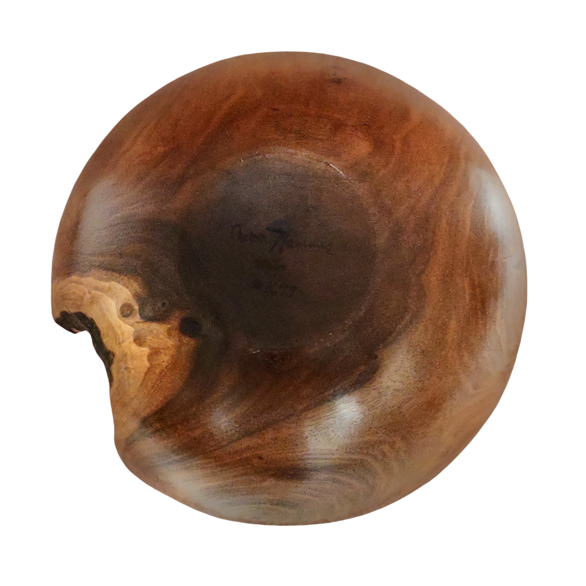 Aaron Hammer Milo Crotch Wood Bowl with Bark Edge by Aaron Hammer