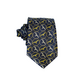 Pineapple Palaka Iwa Black/Gold Modern Necktie