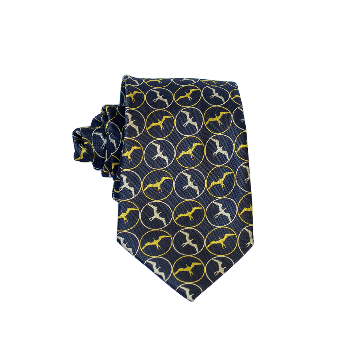 Pineapple Palaka Iwa Black/Gold Modern Necktie