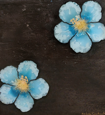 Ana Lucia Gardeazabal Hope at Punaluu Beach 9 Resin Painting by Ana Lucia Gardeazabal