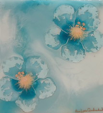 Ana Lucia Gardeazabal Mediodia 48 Resin Painting by Ana Lucia Gardeazabal