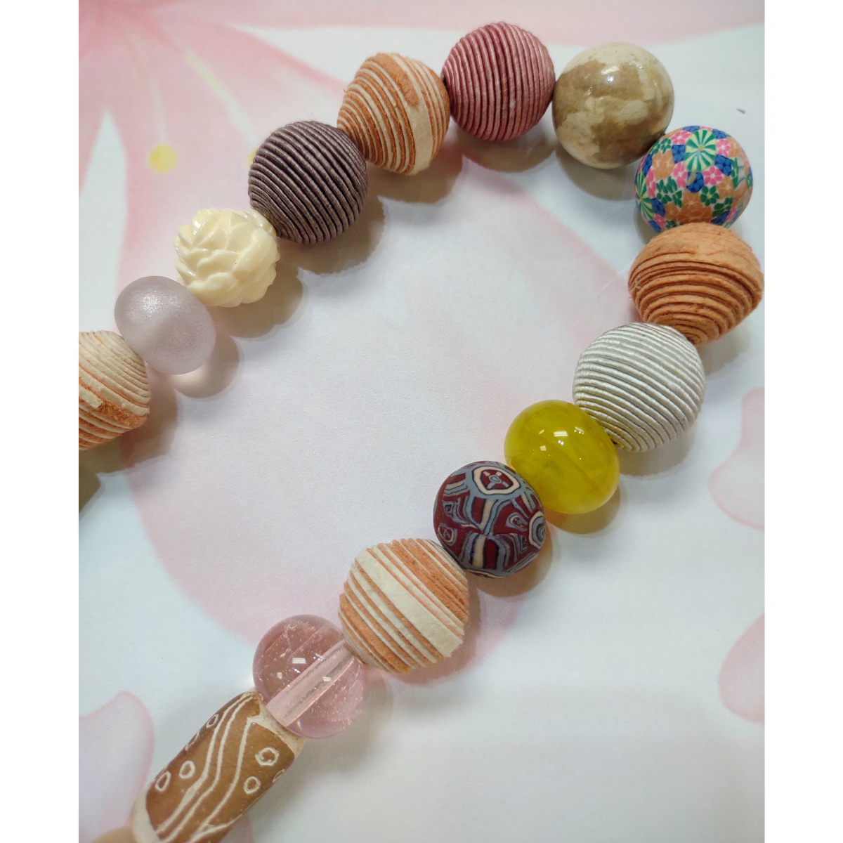 Beverly Creamer SINGLE STRAND NECKLACE-MUTED PALES