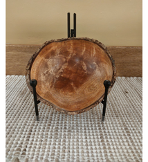 Andy Cole Andy Cole Natural Edge Kamani Bowl #210 7 x 2.5 Handturned Bowl