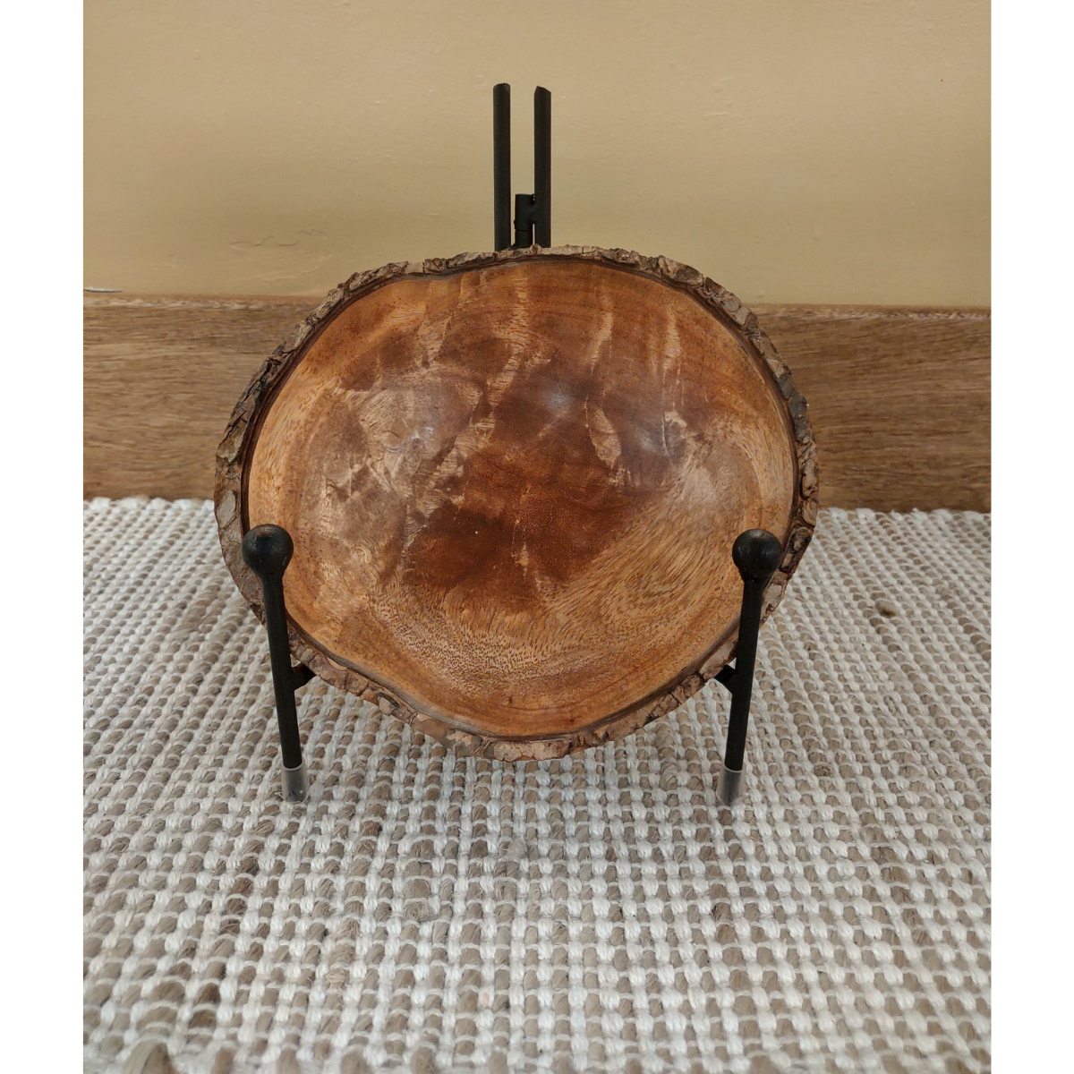 Andy Cole Andy Cole Natural Edge Kamani Bowl #210 7 x 2.5 Handturned Bowl