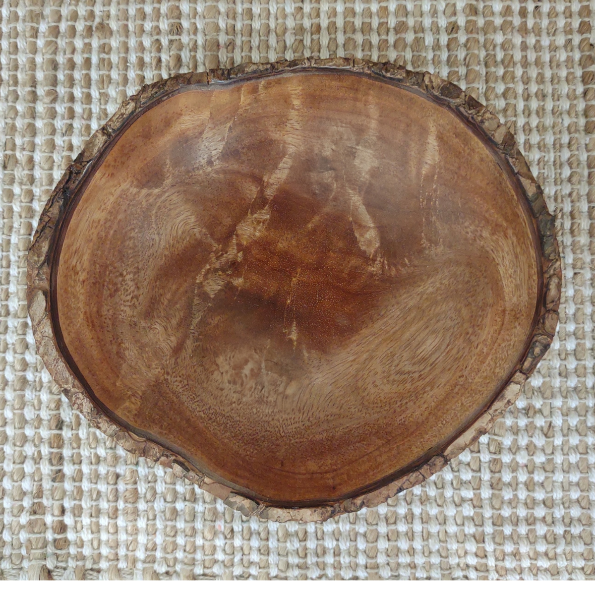 Andy Cole Andy Cole Natural Edge Kamani Bowl #210 7 x 2.5 Handturned Bowl