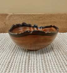 Andy Cole Andy Cole Natural Edge Kamani Bowl #196 7 x 6 x 3 Handturned Bowl