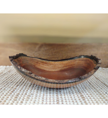 Andy Cole Andy Cole Natural Edge Cuban Mahogany Bowl #192 9 x 7 Handturned Bowl