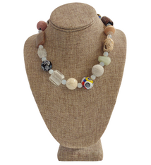 Beverly Creamer Bev Creamer Trade Bead Murano Quartz Necklace One of a Kind Hawaii Jewelry