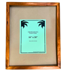 Honolulu Woodworking Designs Solid Koa Wood Frame 16×20 by Honolulu Woodworking Co.