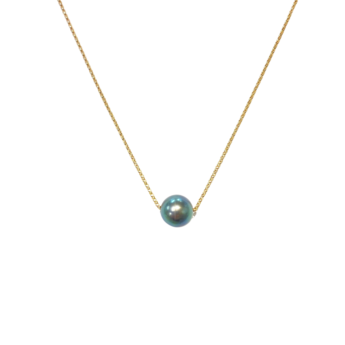 Keshi Co FLOATING PEARL NECKLACE-LUXE QUALITY TAHITIAN PEARL