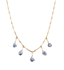 Keshi Co Keshi Co Taapuna Necklace Tahitian Keshi Pearls Gold Fill
