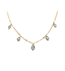 Keshi Co Keshi Co Lima Keshi Choker Tahitian Pearls Gold Fill