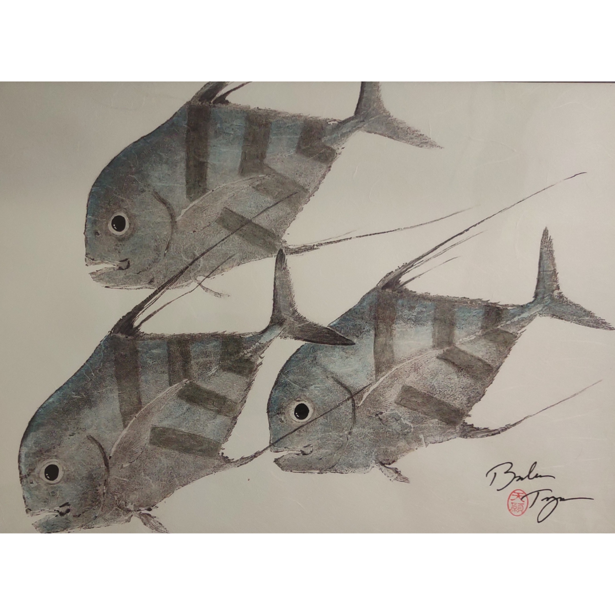 Brandon Tengan KAGAMI TRIO - GYOTAKU PRINT - 11X14