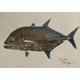 Brandon Tengan OMILU ULUA - GYOTAKU PRINT - 11X14