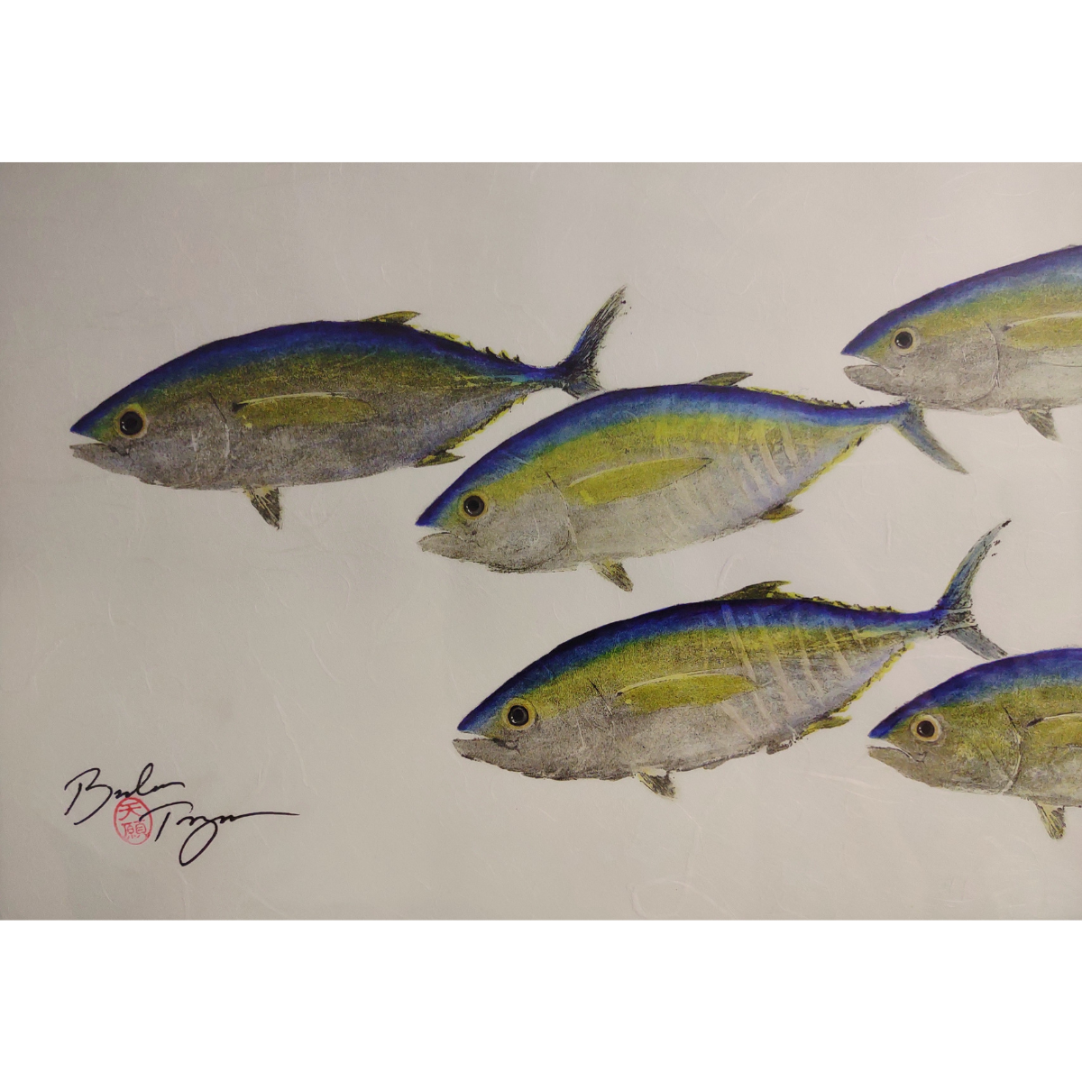 Brandon Tengan SHIBI RUN - GYOTAKU PRINT - 11X14