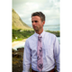 Pineapple Palaka Ti Plant - Pink Modern Necktie