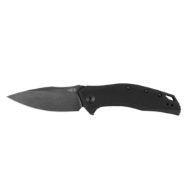 ZT ZT MODEL 0357BW FOLDING KNIFE, BLACK G10