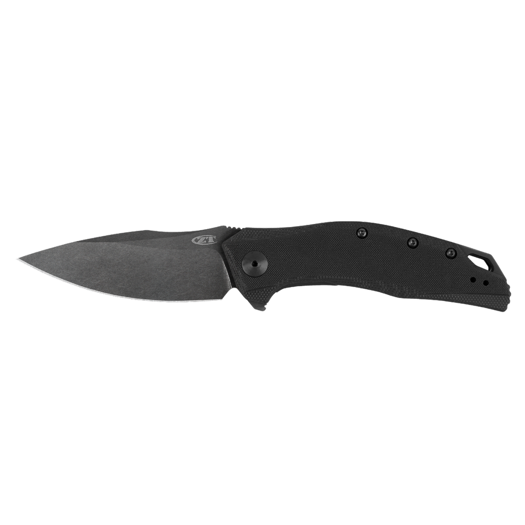 ZT ZT MODEL 0357BW FOLDING KNIFE, BLACK G10