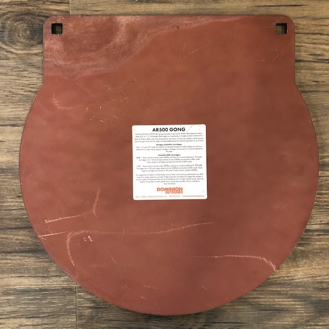 Ar500 Steel Rifle Target Gong 1 2 16 Dominion Outdoors