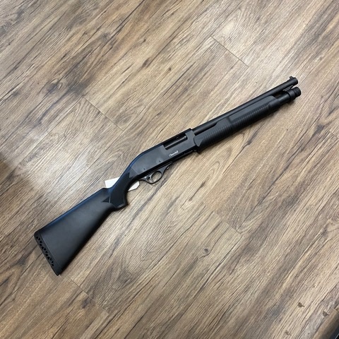 CHURCHILL CHURCHILL 612 TORSO PUMP SHOTGUN, 12GA, 3”, 15” BARREL, W/ PISTOL GRIP & SCABBARD, BLACK