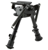 HARRIS HARRIS S-BRM BIPOD, SWIVEL STUD, NOTCHED LEGS, 6-9"