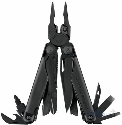 LEATHERMAN LEATHERMAN SURGE MULTI-TOOL, BLACK, BLACK MOLLE SHEATH