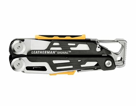 LEATHERMAN LEATHERMAN SIGNAL MULTITOOL, STAINLESS, BLACK MOLLE SHEATH