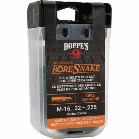 HOPPE'S HOPPE'S RIFLE BORE SNAKE, .223/5.56MM CAL, W/ DEN