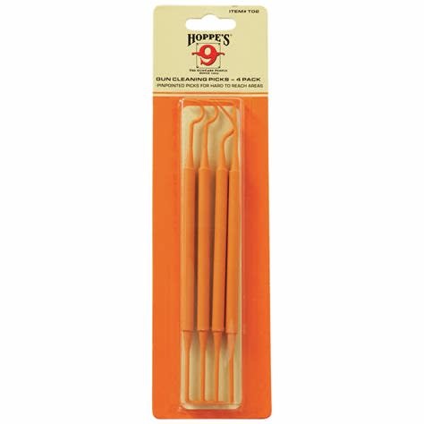 HOPPE'S HOPPE'S PLASTIC CLEANING PICKS, 4 PACK