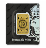 SCOTTSDALE MINT MARQUEE MINTED BAR, GOLD, 1OZ