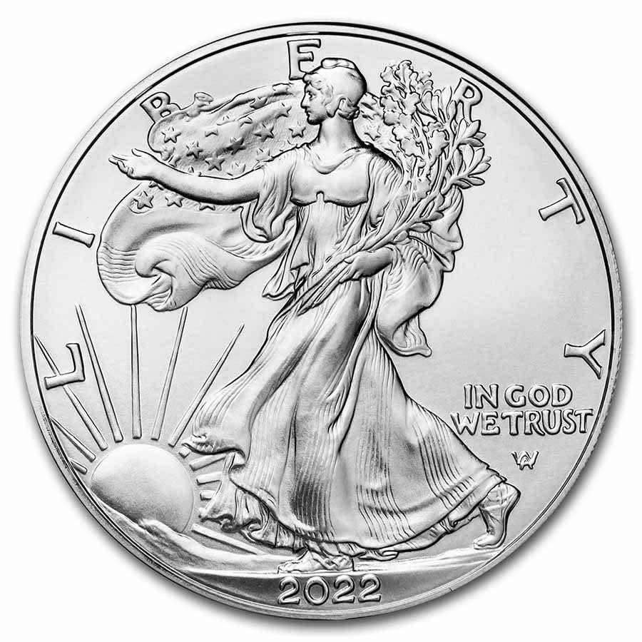 AMERICAN EAGLE COIN, RANDOM YEAR, SILVER, 1OZ