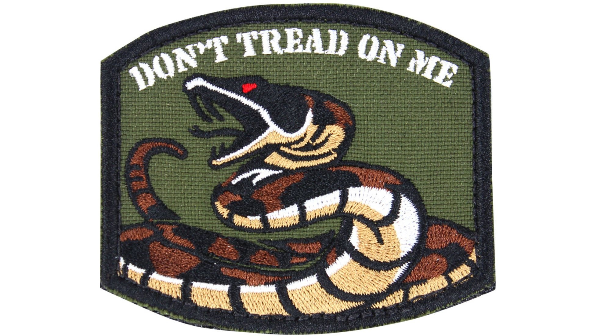 CONDOR CONDOR VELCRO PATCH, OD, DON'T TREAD ON ME