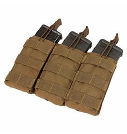 CONDOR CONDOR TRIPLE M4/M16 OPEN-TOP MAG POUCH, COYOTE