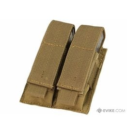 CONDOR CONDOR DOUBLE PISTOL MAG POUCH, COYOTE