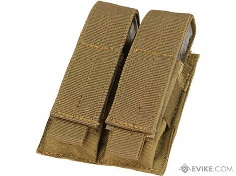 CONDOR CONDOR DOUBLE PISTOL MAG POUCH, COYOTE