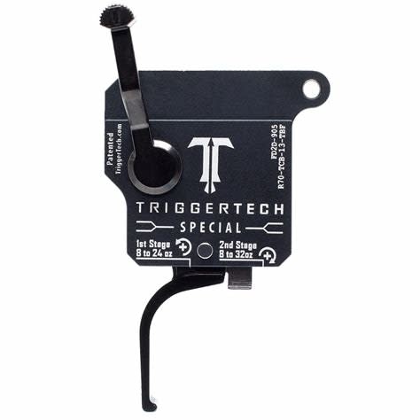TRIGGERTECH TRIGGERTECH SPECIAL TWO-STAGE TRIGGER, REMINGTON 700 RIFLE, RH, WITH BOLT RELEASE, BLACK, FLAT