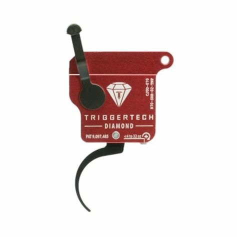 TRIGGERTECH TRIGGERTECH DIAMOND TRIGGER, REMINGTON 700 RIFLE, RH, W/O BOLT RELEASE, BLACK, PRO CURVED