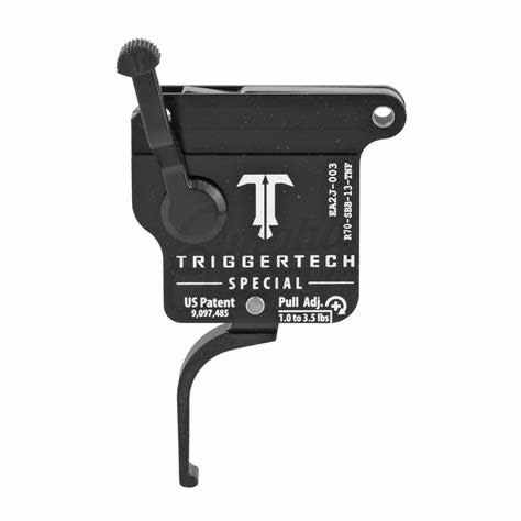 TRIGGERTECH TRIGGERTECH SPECIAL TRIGGER, REMINGTON 700 RIFLE, RH, W/O BOLT RELEASE, BLACK, FLAT TRIGGER