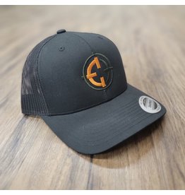 ENGAGE PRECISION HAT, W/ ORANGE & GREEN LOGO, BLACK, SNAPBACK