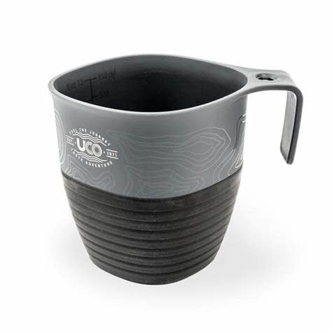 UCO COLLAPSIBLE CAMP CUP, GREY/BLACK
