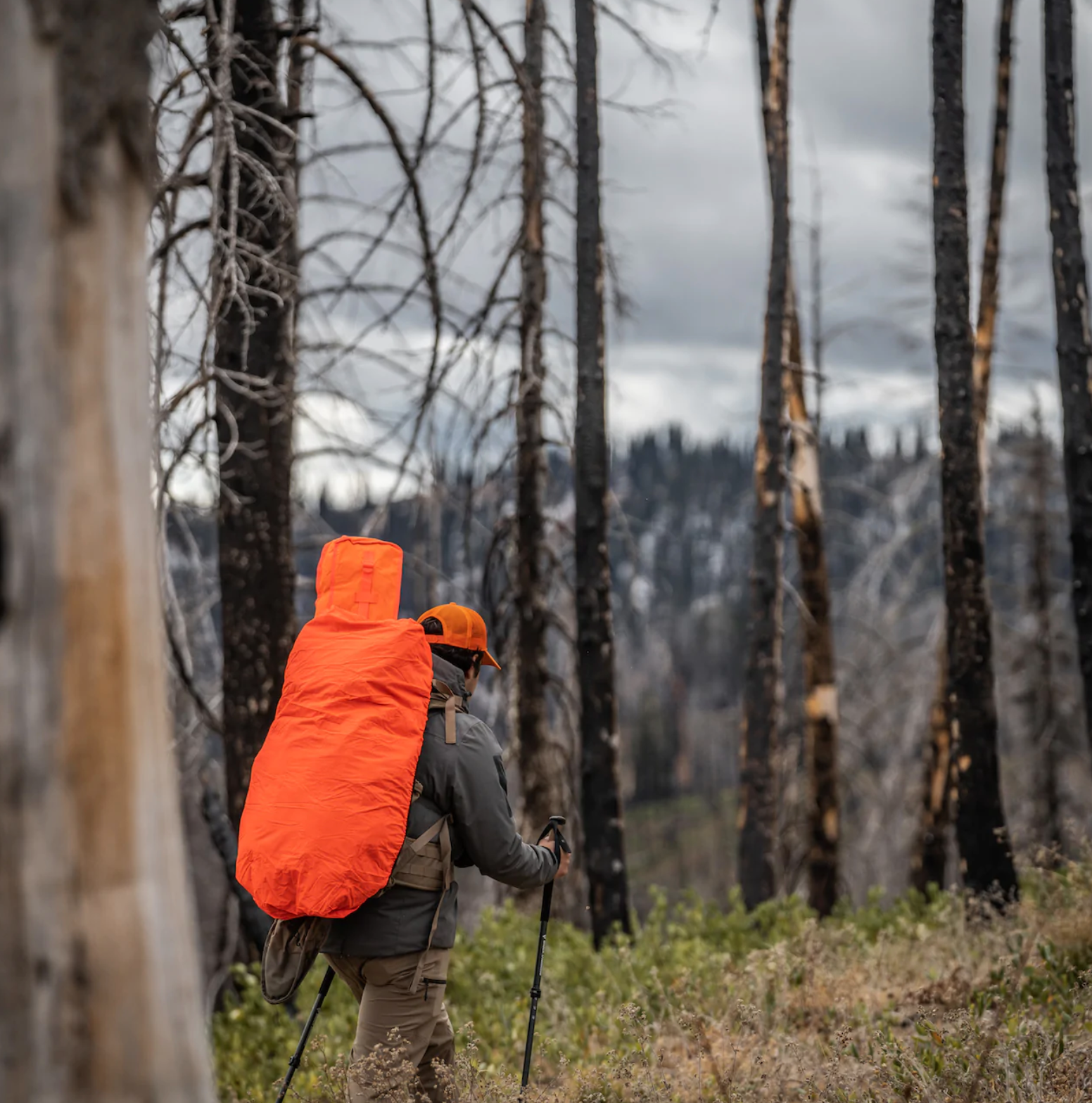 EBERLESTOCK REVERSIBLE RAIN COVER, SMALL, UNICAM II / BLAZE ORANGE