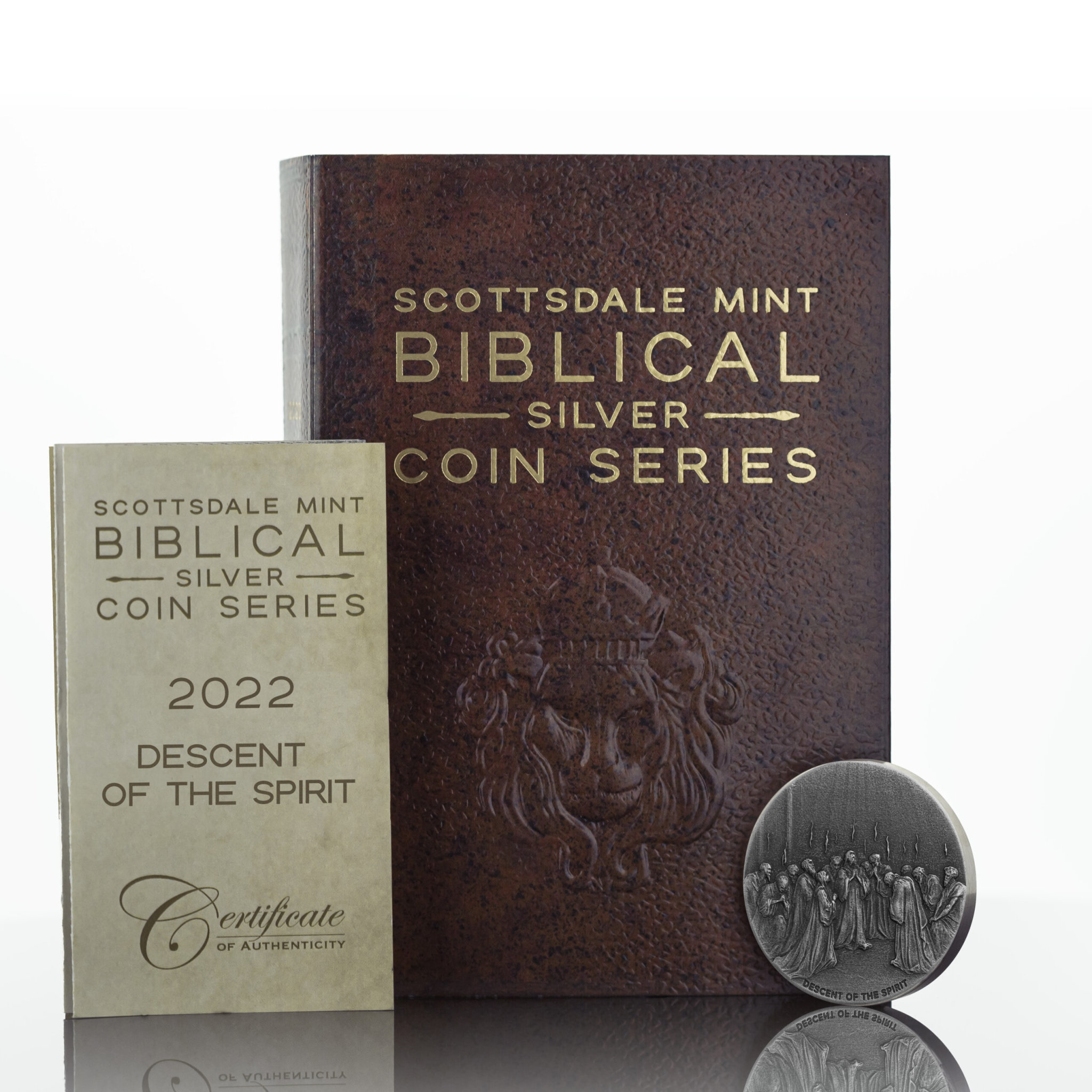 SCOTTSDALE MINT SCOTTSDALE MINT BIBLICAL SERIES COIN, DESCENT OF THE SPIRIT, 2022, SILVER, 2OZ