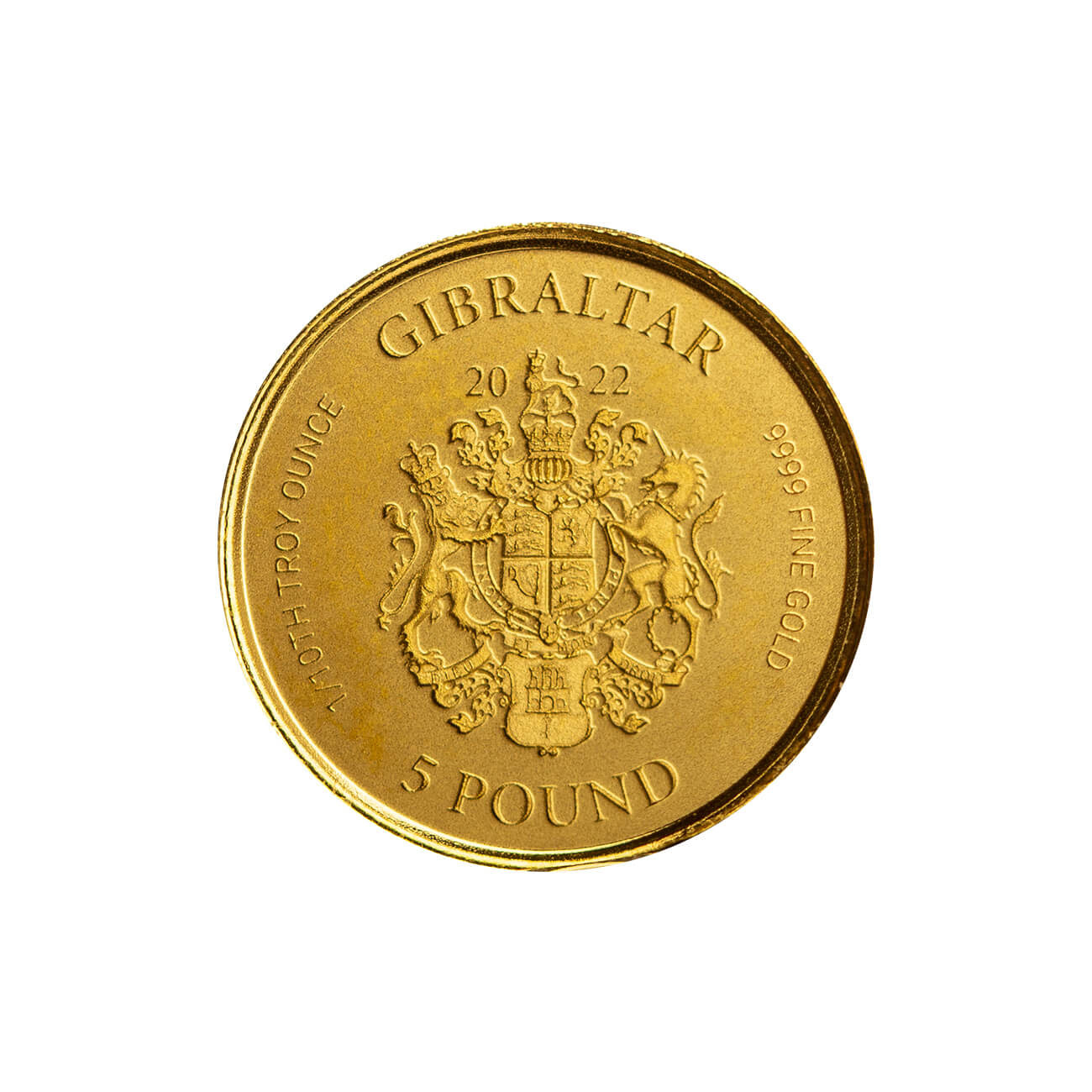 SCOTTSDALE MINT SCOTTSDALE MINT GIBRALTER LADY JUSTICE COIN, 2022, GOLD, 1/10OZ