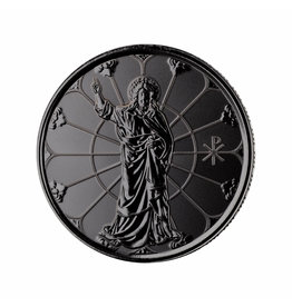 SCOTTSDALE MINT SCOTTSDALE MINT SAMOA JESUS COLLECTION COIN, LIGHT OF CHRIST, 2022, SILVER, RHODIUM PLATED, 1/2OZ